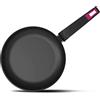 Taurus Best Moments Padella 24 - Padella alluminio forgiato, diametro 24 cm, impugnatura ergonomica, adatta a tutti i tipi di fornelli, rivestimento antiaderente