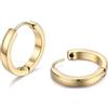 PROSTEEL Orecchini Uomo Donna 14mm Cerchio Piccoli Huggie Acciaio Impermeabile