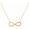 Kritz Collana Donna Simbolo dell infinito Placcato Oro - Pendente Ciondolo Amore infinity e Catena Regolabile - Gioielli Moda Regalo per Ragazze