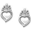 Amen Orecchini da donna di Amen della collezione Sacro Cuore. Orecchini in argento 925 con finiture in rodio. Misure: altezza 1 cm, larghezza 6 mm. Il peso è di circa 2. La referenza è ORSCB3