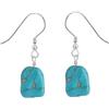 HeyMeili Orecchini Pendenti Retrò Blu Turchese con Gancio Gioielli di Argento Placcato Platino per Donna Ragazze