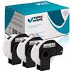 specmark 3 rotoli di etichette singole compatibili con Brother DK-11204 17 mm x 54 mm 400 etichette per tutte le stampanti di etichette QL QL-570 QL-700 QL-800