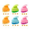 letuxaamz Foratrice per Carta, Fustellatrice per Carta e Perforatrice Carta 6 Pezzi, 6 Motivi Diversi Cuore Fiore di Ciliegio Foglia Acero Farfalla Corona Fiocco di Neve, Set Fustelle per DIY Scrapbooking