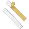 Durable Porta Etichette Labelfix, Adesivo, 5 Pezzi, trasparente, 802019 | Dimensioni 200x20 mm, in plastica, aperto sui lati, per scaffali e cassetti, inserti bianchi inclusi