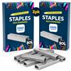 SOL 10000 Pezzi Punti Metallici 26/6 Misura Standard Graffette 26/6 mm Forniture Di Cancelleria Per Ufficio E Scuola Notebook