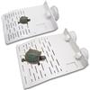 TAIZER Piattaforma Arrampicata Tartarughe 2PCS TAIZER Galleggiante Prendere il Sole con Ventosa Rampa Terrazza Isola Decorazione Acquario