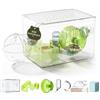 Biigdan Gabbia per Criceto 360° Vista Ventilata 2Piani+7Accessori