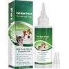 Generic Collirio per cani Collirio per cani per cani, per alleviare gli occhi rossi, per pulire le strisce di lacrima, rimuovere le macchie degli occhi e alleviare la secchezza (60 ml) Aje522 (verde, taglia