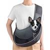 HKSICHENGKEJIUK Borsa a tracolla per cani e gatti, a rete traspirante, tracolla regolabile, per animali di piccola taglia, per attività all'aperto e in viaggio
