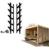 Prestige Ostaszewska Sistema di Protezione Solare per Giardino per 5 lamelle | 50 cm | Colore: Nero | Set per persiane e tapparelle | Sistema di Tende a Rullo per terrazze | plastica