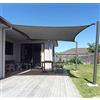 AXT SHADE Vela Ombreggiante Rettangolare 2x3m Tenda a Vela Traspirante e Protezione Raggi UV per Esterno Terrazza Giardino-Antracite