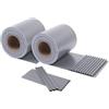 HENG FENG Strisce Frangivista PVC per ringhiere 70m x 19cm, Grigio