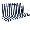 C.S. Cuscino per Dondolo lastra 135 Cm 3 Posti Bianco/Blu