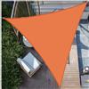 ZHJSHOU Vela Ombreggiante Triangolare 1x1x1m con Anelli D - Tenda da Sole Impermeabile per Esterni, Protezione UV 95% per Terrazza/Piscina (Include Corde)