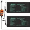 DBREAKS 2 PCS Tappetino Riscaldante per Piante con Termostato, 30W Tappetino Riscaldante Impermeabile per Serra, Caldo Cuscinetto di Riscaldamento idroponico per Piantine, Animali Domestici e rettili