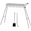 fbm2 SRLS Fornacella Arrosticini Abruzzesi C80 - Canalina Barbecue a Carbone per Spiedini - Cuoci Arrosticini in Acciaio Inox AISI 430 Made in Italy con Paletta e Attizzabrace