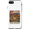 Atomic Gorilla Custodia per iPhone SE (2020) / 7/8 Nuovo Messico Acquerello Paesaggio Southwest Viaggi Design