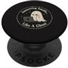 The Coffee & Ghost Club Rispondere alle e-mail Fantasma Umorismo Ufficio Meme Lavoro remoto PopSockets PopGrip Adesivo