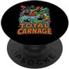 total carnage boater cross kayak kayakcr Total Carnage Kayak Chaos PopSockets PopGrip Adesivo