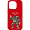 RANDOM ABSURDITY Custodia per iPhone 15 Pro Trash Titan 3000 Raccoon Junkyard Robot Pilot Fantastica e divertente opera d'arte