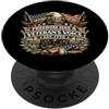 Freedom Has A Veterans Voice 1776 2026 Freedom Has A Veterans Voice Est 1776 Eagle Patriot Bandiera USA PopSockets PopGrip Adesivo