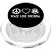 Peaceful Activism Civil Liberties Unity Amore Pace Libertà Rosa Bianca Resistenza PopSockets PopGrip per MagSafe