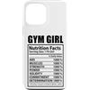 Funny Nutrition Facts Fitness Workout Custodia per iPhone 13 Pro Max Palestra Ragazza Fatti nutrizionali Allenamento Fitness Divertente