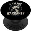 Mechanic I Am The Warranty Funny Craftsm Sono il meccanico di garanzia amante delle auto PopSockets PopGrip Adesivo