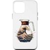 Japanese Wave Coffee Carafe Custodia per iPhone 12 mini Onda del caffè giapponese Estate Beach Surf