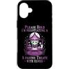 Reading Books Book Novel Fiction Nonfict Custodia per iPhone 16 Plus PLEASE HOLD I'M NEGOTIATING A PASTRY TREATY WITH ELVES