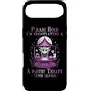 Reading Books Book Novel Fiction Nonfict Custodia per iPhone Air PLEASE HOLD I'M NEGOTIATING A PASTRY TREATY WITH ELVES