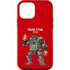 RANDOM ABSURDITY Custodia per iPhone 12 mini Trash Titan 3000 Raccoon Junkyard Robot Pilot Fantastica e divertente opera d'arte
