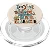 Proud Mom Back To School Retro Mom Citazione Divertente Maternità Caffè Bus Vibe PopSockets PopGrip per MagSafe