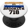 Urban Area Code Streetwear Supply Brooklyn 718 Codice Area Bandiera NYC Borough Pride Grunge PopSockets PopGrip Adesivo