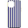 Y2K Retro Aesthetic Stripes Pattern Desi Custodia per iPhone 12 Pro Max Y2K Blu Navy, Burro Giallo Striscia Bella Vintage Estetica