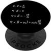 Funny Math Teacher Algebra Geometry Gift Matematica Formula Algebra Calcolo Equazioni Insegnante Studente PopSockets PopGrip Adesivo
