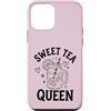 Minimalist Southern Beverage Enthusiasts Custodia per iPhone 12 mini Vaso di muratore del sud disegnato a mano della regina del tè dolce
