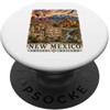 Atomic Gorilla Nuovo Messico Acquerello Paesaggio Southwest Viaggi Design PopSockets PopGrip Adesivo