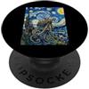 Cosmic Cephalopod Creations Octopus van Gogh Notte stellata Pittura Arte PopSockets PopGrip Adesivo