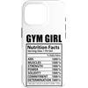 Funny Nutrition Facts Fitness Workout Custodia per iPhone 16 Pro Palestra Ragazza Fatti nutrizionali Allenamento Fitness Divertente