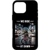 Night Rad Raccoon Co. Custodia per iPhone 16 Pro Max We Ride At Dawn Raccoon Triciclo City Rider
