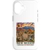 Atomic Gorilla Custodia per iPhone 16 Nuovo Messico Acquerello Paesaggio Southwest Viaggi Design