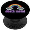 Funny Gamer Retro Cloud Humorous Sarcasm Ironic Death Metal Arcobaleno Detto Sarcastico PopSockets PopGrip Adesivo