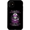 Reading Books Book Novel Fiction Nonfict Custodia per iPhone 11 PLEASE HOLD I'M NEGOTIATING A PASTRY TREATY WITH ELVES