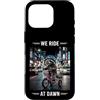 Night Rad Raccoon Co. Custodia per iPhone 16 Pro We Ride At Dawn Raccoon Triciclo City Rider