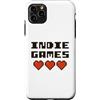 Indie Games Lovers Custodia per iPhone 11 Pro Max Giochi Indie - Pixel Art Cuore Revival Style