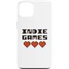 Indie Games Lovers Custodia per iPhone 13 Giochi Indie - Pixel Art Cuore Revival Style