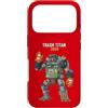 RANDOM ABSURDITY Custodia per iPhone 17 Pro Trash Titan 3000 Raccoon Junkyard Robot Pilot Fantastica e divertente opera d'arte
