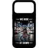 Night Rad Raccoon Co. Custodia per iPhone 17 Pro Max We Ride At Dawn Raccoon Triciclo City Rider