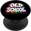 80s Style Old School Graffiti Colorful P Grafica a spruzzo di vernice spray stile graffiti vecchia scuola PopSockets PopGrip Adesivo